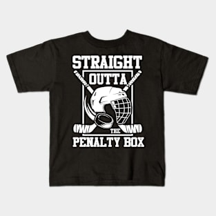 Straight Outta The Penalty Box - Hockey Kids T-Shirt